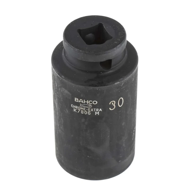 Bahco 30 mm Hexagon Impact Socket 12.7 mm Drive, 78mm Length K7806M-30