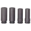 Bahco 4-Piece 1/2 in 6 Point Impact Socket Set Blackened Finish Alloy Steel K7806M/S4