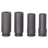 Bahco 4-Piece 1/2 in 6 Point Impact Socket Set Blackened Finish Alloy Steel K7806M/S4