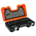 Bahco 14-Piece 1/2 in Standard Impact Socket Set DD/S14, Alloy Steel, Phosphate Finish, 375mm Overall Length
