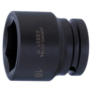 Bahco 32 mm 19.05 mm Drive Heavy Duty Hexagon Impact Socket, Black Finish, 57 mm Length K8901M-32