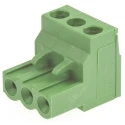 TE Connectivity Buchanan Series Pluggable Terminal Block 3-Contact 5 mm Pitch 1 Row 300V AC Male Connector 15A 796640-3