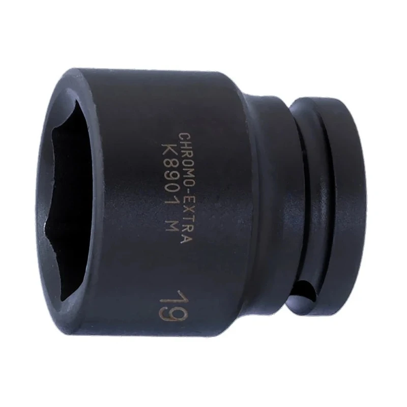 Bahco 38 mm 19.05 mm Drive Hexagon Impact Socket, Alloy Steel, Black Finish, 57mm Length K8901M-38