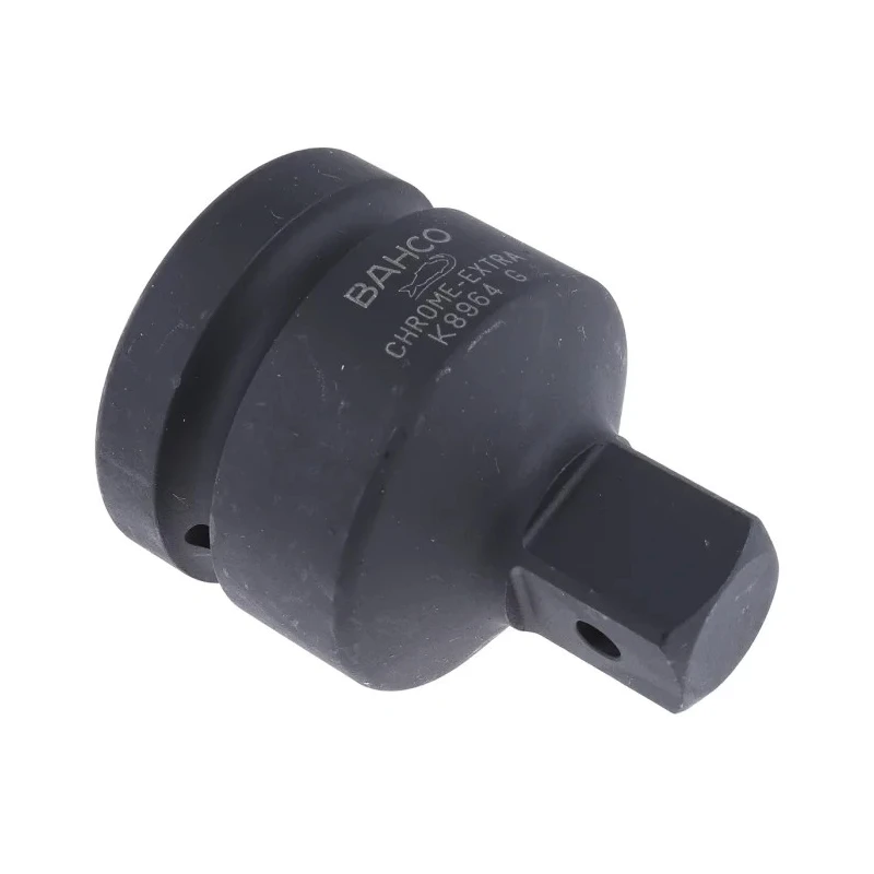 Bahco Socket Adapter 1 to 3/4 Inch Square Drive, Alloy Steel, Blackened Finish, 75mm Overall Length K8964G