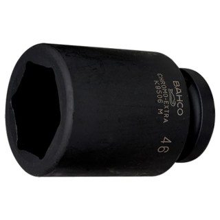 Bahco 46 mm 25.4 mm Drive Heavy-Duty Hexagon Impact Socket, 110mm Length K9506M-46