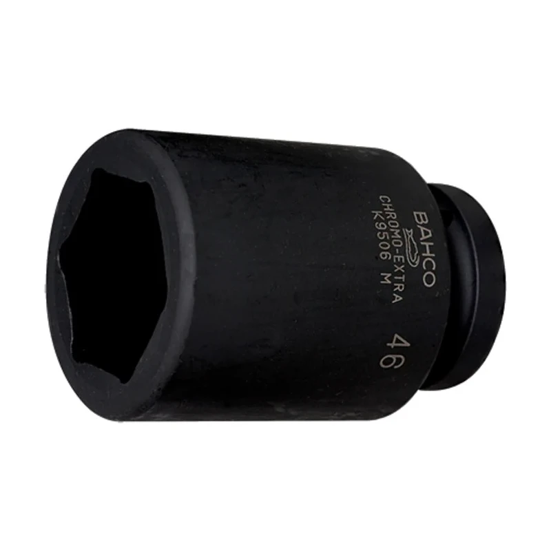 Bahco 46 mm 25.4 mm Drive Heavy-Duty Hexagon Impact Socket, 110mm Length K9506M-46