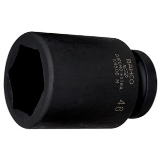 Bahco 60 mm 25.4 mm Drive Heavy-Duty Alloy Steel Impact Socket, Black Finish, 110mm Length K9506M-60