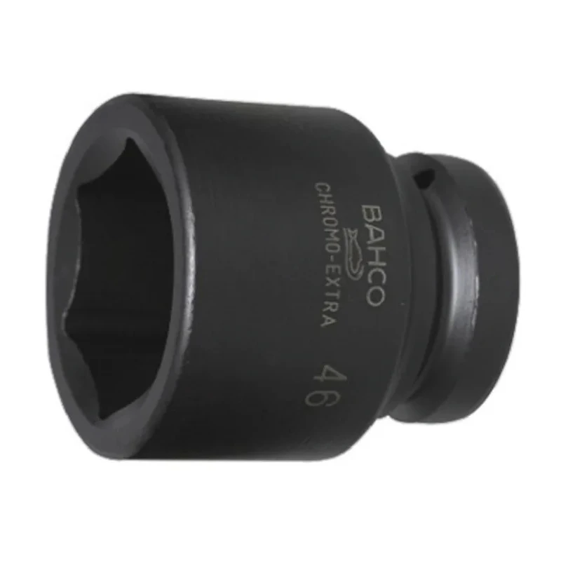 Bahco 65 mm 38.1 mm Drive Square Impact Socket, Hexagon Type, Alloy Steel, Black Finish, 95mm Length K9801M-65