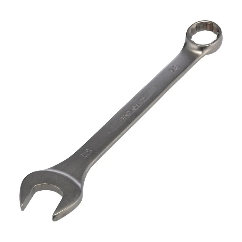 Bahco Combination Spanner 28 mm, 310mm Overall Length, Alloy Steel Chrome Finish 111M-28