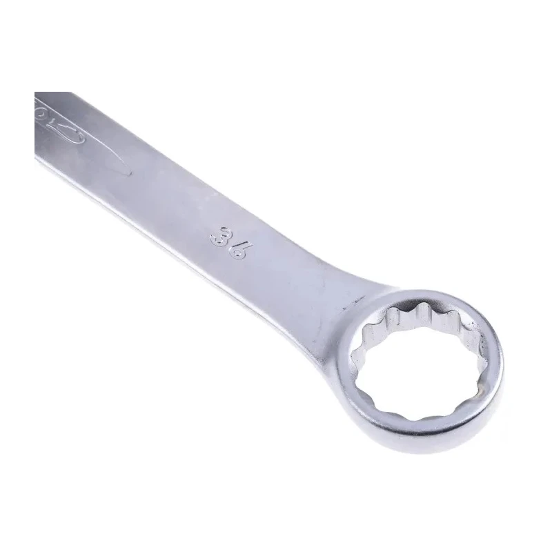 Bahco Combination Spanner Metric Size 36 mm with Chrome Finish, Alloy Steel, 410 mm Overall Length 111M-36