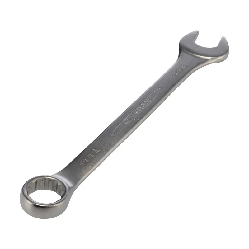 Bahco Combination Spanner 1-1/16 in, Alloy Steel Chrome Finish, Offset Head 15°, 310mm Overall Length 111Z-1.1/16
