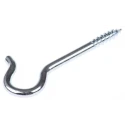 RS PRO Steel J Hook Galvanised 53mm Overall Length 7mm Thread Length 10mm Hook Inside Diameter 397-5418