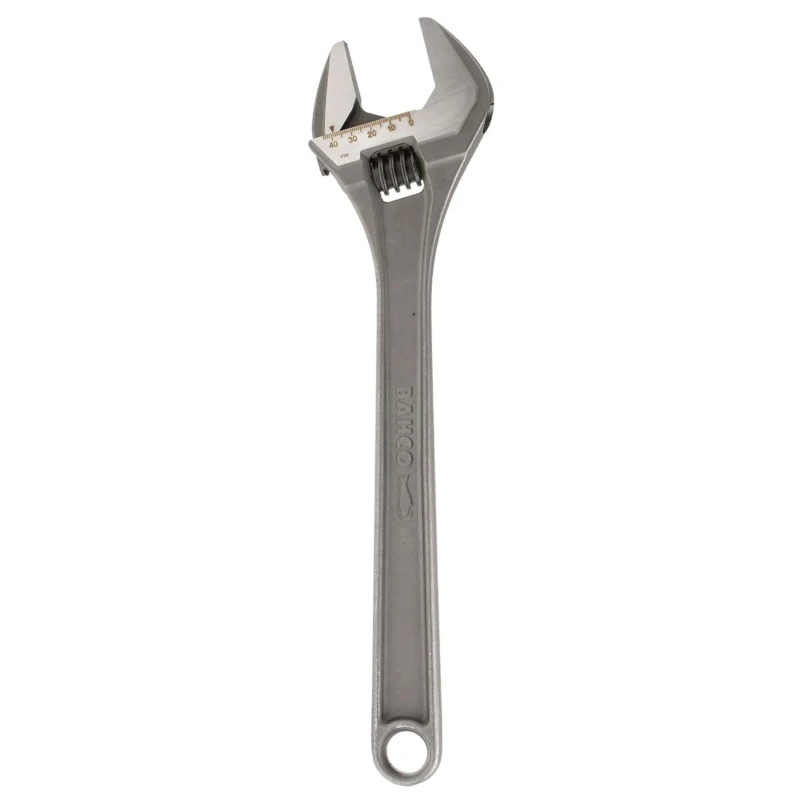 Bahco Adjustable Spanner 44 mm Jaw Capacity, 380 mm Overall Length, Metal Handle 8074