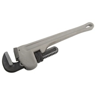 Bahco 51 mm Jaw Capacity Pipe Wrench, 355 mm Overall Length, Aluminium Metal Handle 380-14