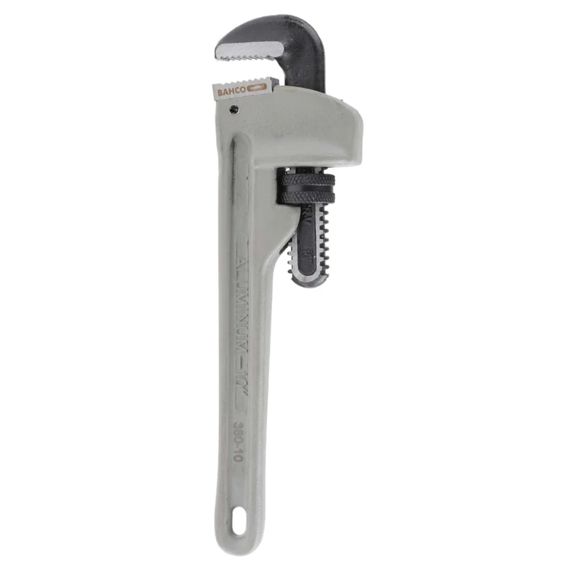 Bahco 35 mm Jaw Capacity Pipe Wrench, 253mm Overall Length, Metal Handle Aluminium Construction 380-10