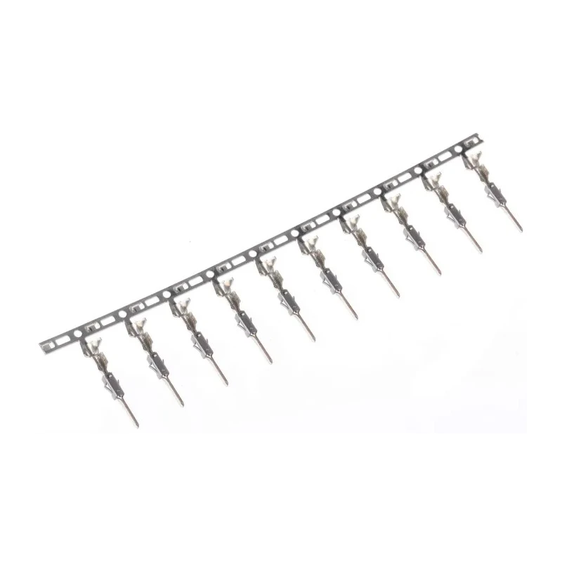 TE Connectivity Micro Timer II Series Male Crimp Terminal, 10A Current, 17–20 AWG Wire Size, Tin Plating 963904-1