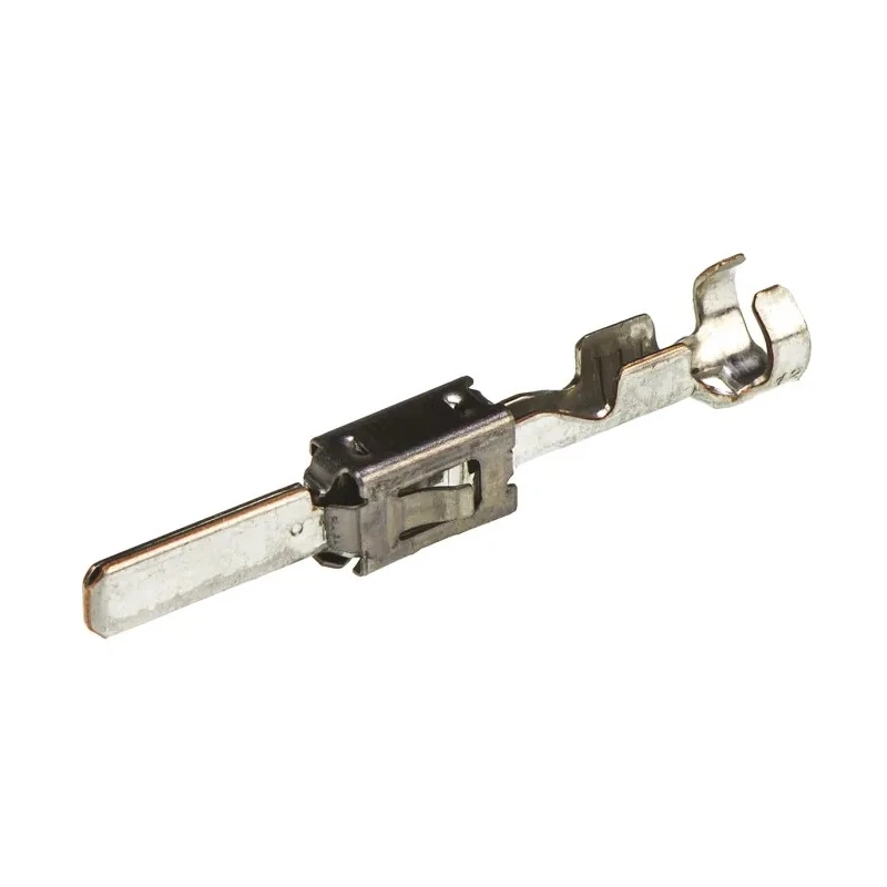TE Connectivity AMP MCP 2.8 Male Crimp Terminal Contact Copper Iron Alloy Tin Plating 2-963748-1