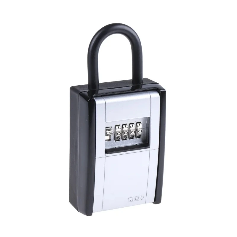ABUS Key Lock Box Zinc Material Shackle Mount Black Silver 175mm Height 80mm Width 43mm Depth 797