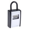 ABUS Key Lock Box Zinc Material Shackle Mount Black Silver 175mm Height 80mm Width 43mm Depth 797