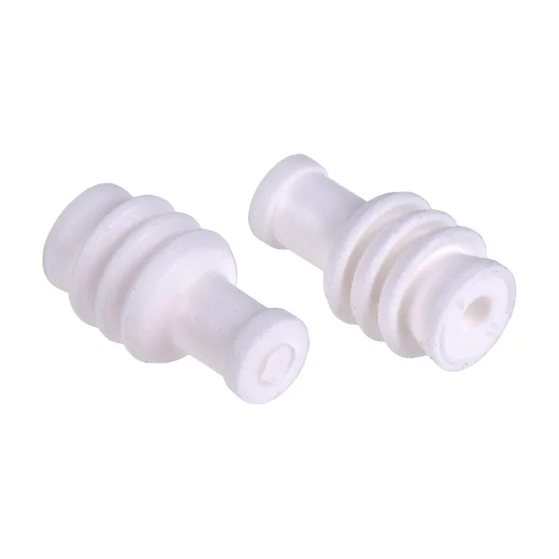 TE Connectivity Automotive Connector Seal Female Cavity Plug Silicone Housing Grey 963143-1