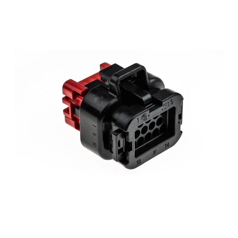 TE Connectivity Ampseal Automotive Connector Male Black Housing 14 Way Crimp Termination 776273-1