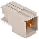 TE Connectivity Z-PACK HM 2 mm Pitch Universal Power Module Backplane Connector Right Angle Male 1 Row 3 Way 5-5223961-1