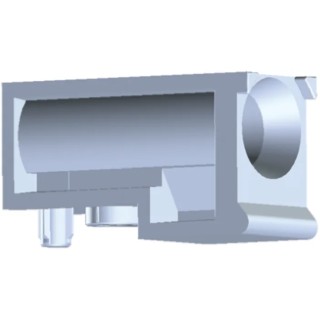 TE Connectivity Multi-Gig Guide for use with MultiGig Module Zinc Alloy Silver Finish 1-1469492-1