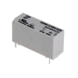 TE Connectivity MSR Series Miniature PCB Power Relay 9V DC Coil, 8A Switching Current, SPST, Through Hole Mount 1-1393222-5