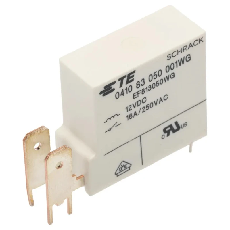 TE Connectivity PCB Power Relay, 12V DC Coil, 16A Switching Current, SPST, Silver Alloy Contacts, 41083 Series 8-1415536-7