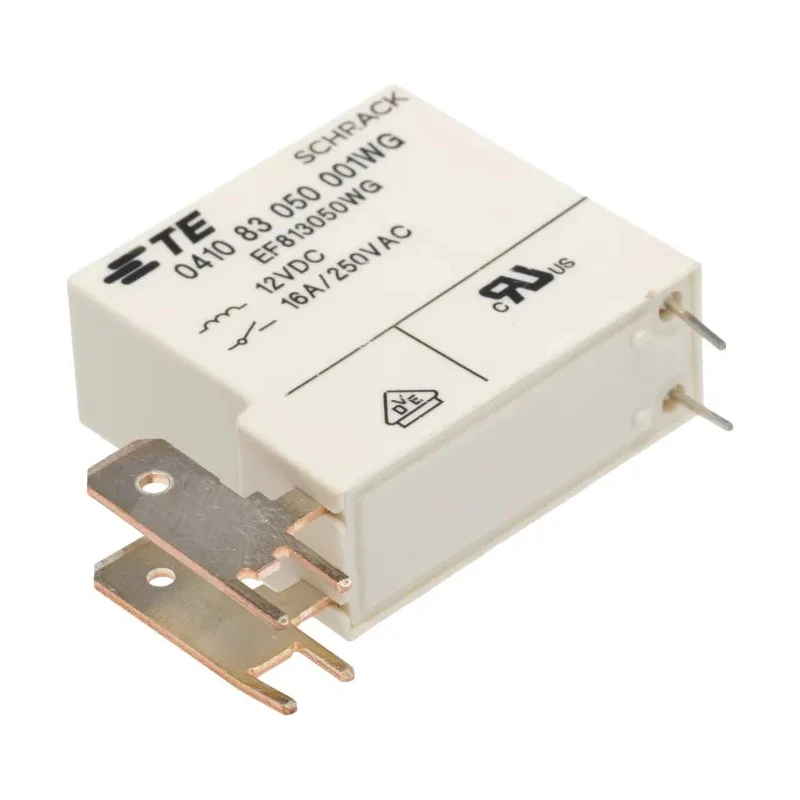 TE Connectivity PCB Power Relay, 12V DC Coil, 16A Switching Current, SPST, Silver Alloy Contacts, 41083 Series 8-1415536-7