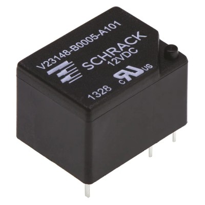 TE Connectivity PCB Power Relay, 12V dc Coil, 7A Switching Current, SPDT 1393204-7