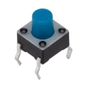 TE Connectivity Blue Tactile Switch Button 3.4 mm SPST 50mA 24 V dc Through Hole 1-1825910-0