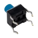 TE Connectivity Blue Tactile Switch Button 3.4 mm SPST 50mA 24 V dc Through Hole 1-1825910-0