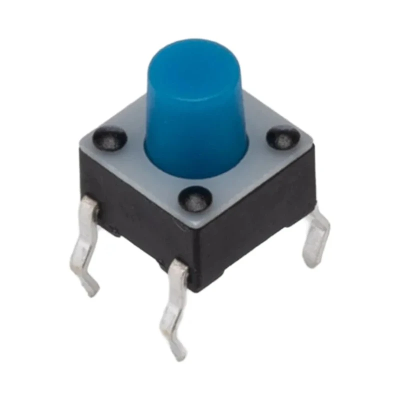 TE Connectivity Blue Tactile Switch Button SPST 50mA 24 V dc, 3.4 mm Actuator Length, Through Hole Mount 1-1825910-0