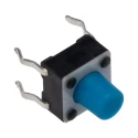 TE Connectivity Blue Tactile Switch Button SPST 50mA 24 V dc, 3.4 mm Actuator Length, Through Hole Mount 1-1825910-0