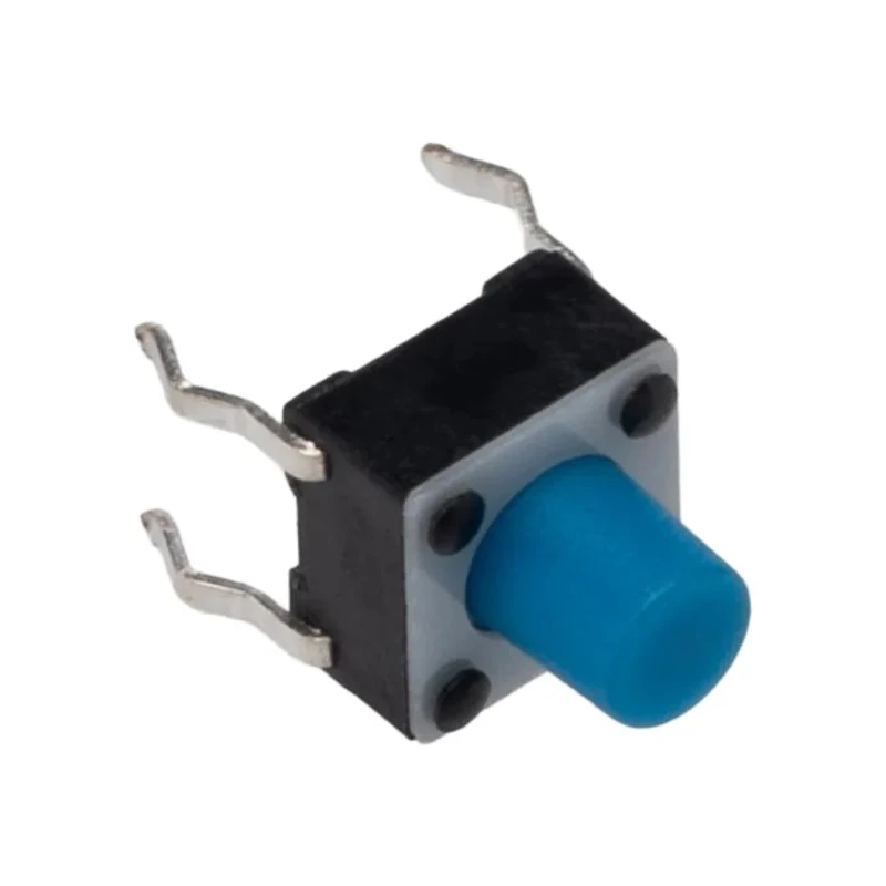 TE Connectivity Blue Tactile Switch Button SPST 50mA 24 V dc, 3.4 mm Actuator Length, Through Hole Mount 1-1825910-0