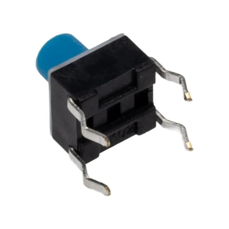 TE Connectivity Blue Tactile Switch Button SPST 50mA 24 V dc, 3.4 mm Actuator Length, Through Hole Mount 1-1825910-0