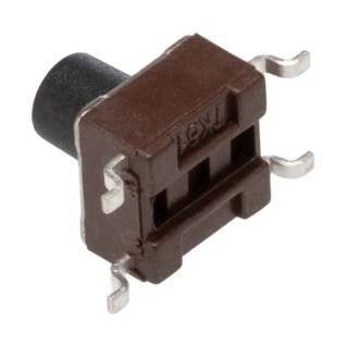 TE Connectivity Black Tactile Switch Button 3.4 mm SPST 50mA 24V dc Surface Mount FSM6JSMATR