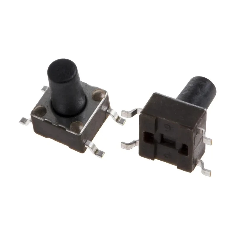 TE Connectivity Black Tactile Switch Button 5.9 mm SPST 50mA 24 V dc Surface Mount FSM8JSMA