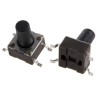 TE Connectivity Black Tactile Switch Button 5.9 mm SPST 50mA 24 V dc Surface Mount FSM8JSMA