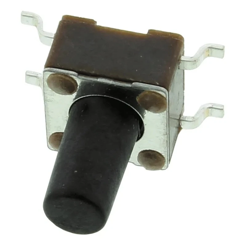 TE Connectivity Black Tactile Switch Button 5.9 mm SPST 50mA 24 V dc Surface Mount FSM8JSMA