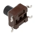TE Connectivity Black Tactile Switch Button 3.4 mm SPST 50mA 24 V dc Surface Mount FSM6JSMATR