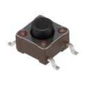 TE Connectivity Black Tactile Switch Button 1.4 mm SPST 50mA 24 V dc Surface Mount FSM4JSMATR