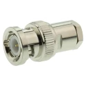 TE Connectivity BNC Series Coaxial Connector Cable Male BNC, 50 Ω, Straight Body Clamp 1-1337420-0