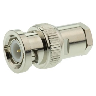 TE Connectivity BNC Series Coaxial Connector Cable Male BNC, 50 Ω, Straight Body Clamp 1-1337420-0