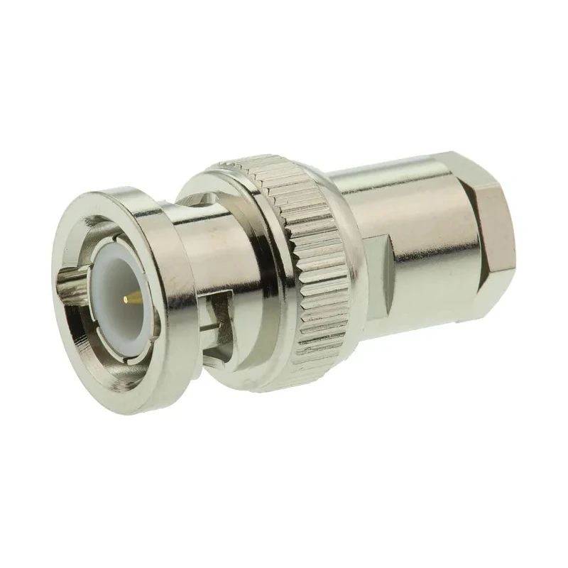 TE Connectivity BNC Series Coaxial Connector Cable Male BNC, 50 Ω, Straight Body Clamp 1-1337420-0