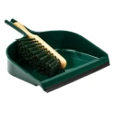 RS PRO Green Dustpan & Brush Set for Hygiene Cleaning with Plastic Bristles 790-6885