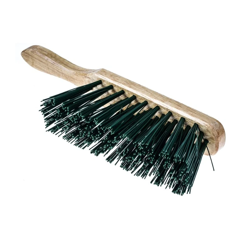 RS PRO Green Dustpan & Brush Set for Hygiene Cleaning with Plastic Bristles 790-6885