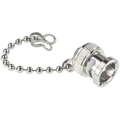 TE Connectivity Coaxial Connector Accessory RF Connector Dust Cap Nickel Plated Brass Body for BNC Connector 1-1337524-0
