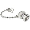 TE Connectivity Coaxial Connector Accessory RF Connector Dust Cap Nickel Plated Brass Body for BNC Connector 1-1337524-0